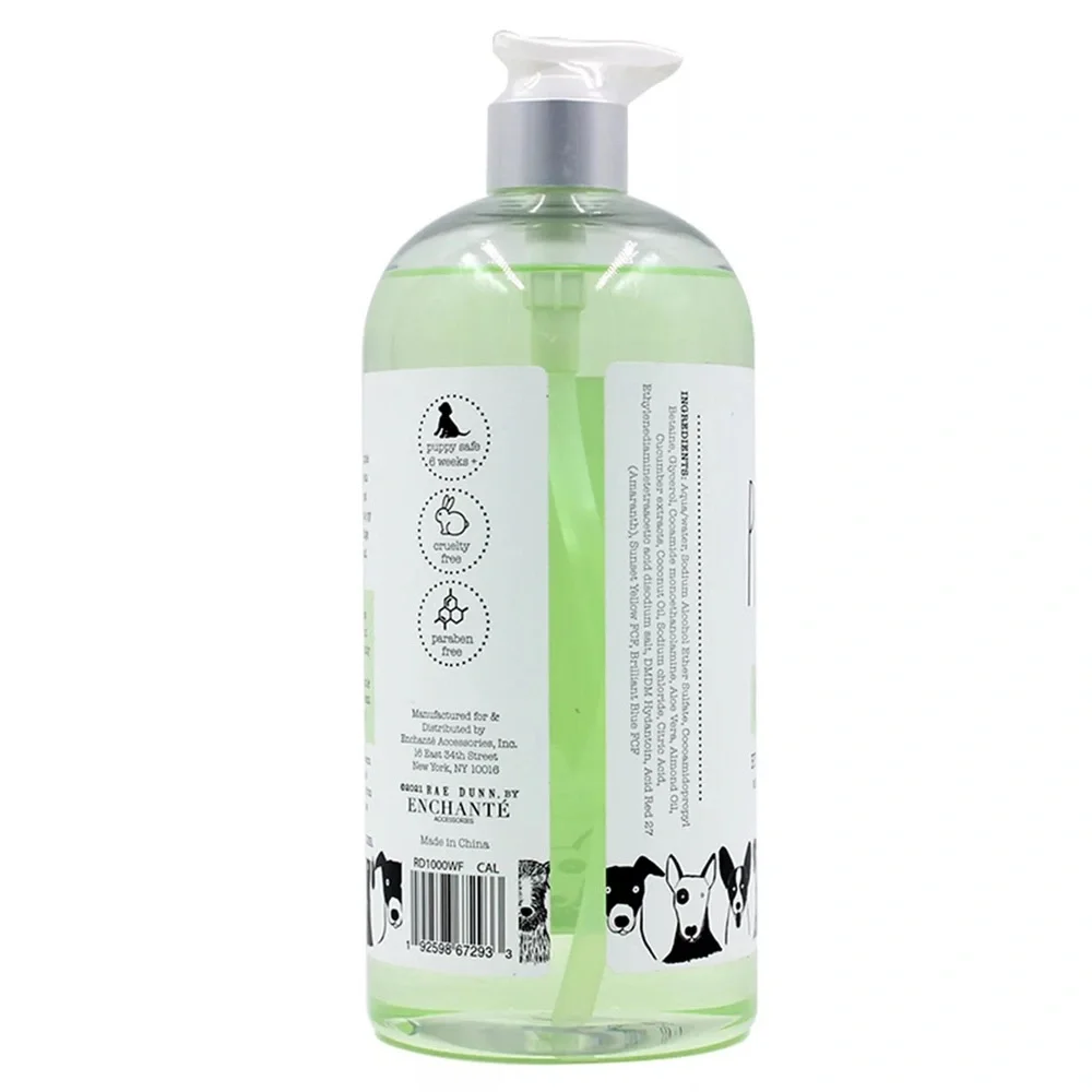 Rae Dunn Pamper Cucumber Aloe Pet Shampoo